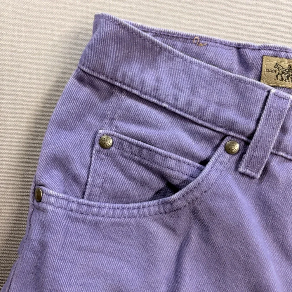 Levis 900 Series Cut Off Shorts Womens 9 Purple Denim Cotton 5-Pocket USA Made
